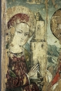 Detail der heiligen Barbara vor der Bearbeitung