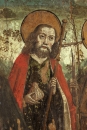 Detail des heiligen Jakobus nach der Vorretusche