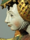 Detail der Maria Magdalena mit abgeschlossener Retusche nach der Restaurierung